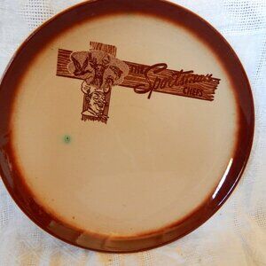 13" Round Vintage Tepco Restaurant Platter - The Sportsman Chefs